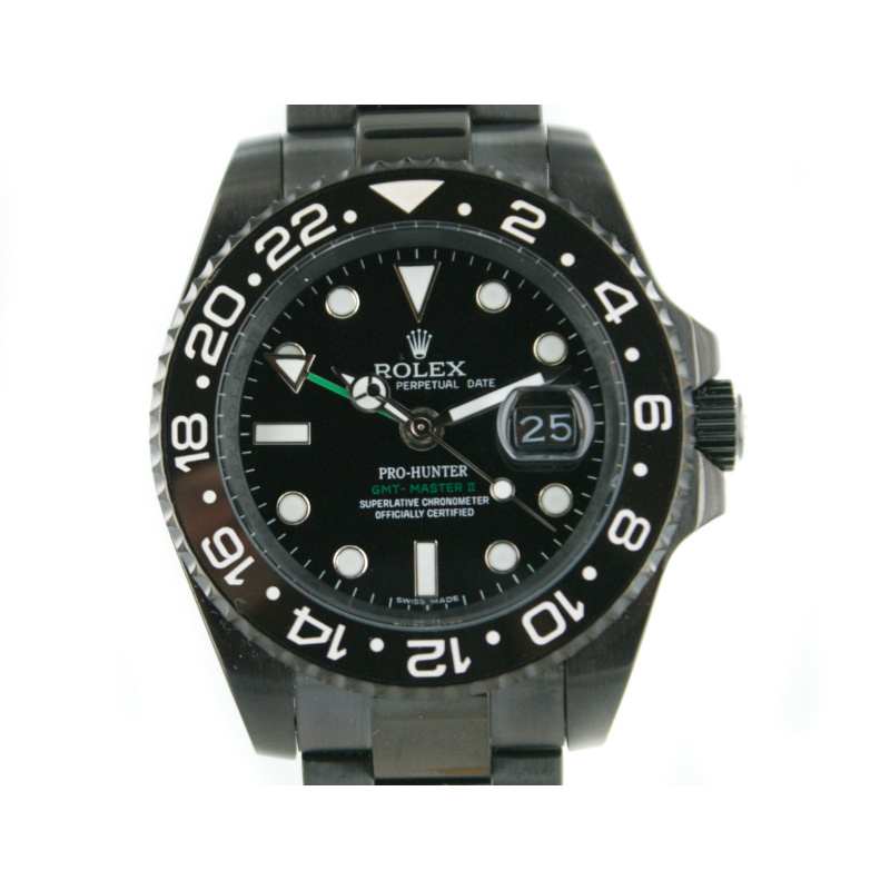 Rolex GMT Prohunter PVD schwarz mit schwarzem Zifferblatt