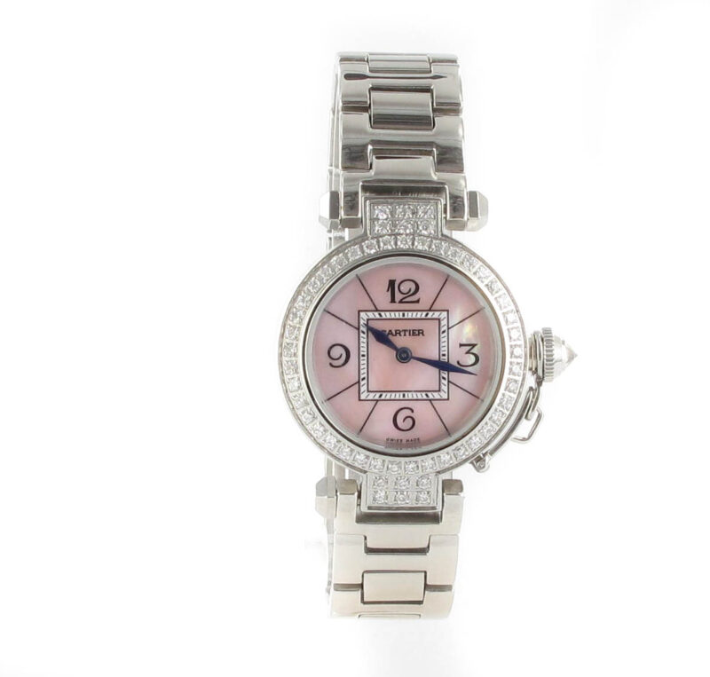 Cartier Pasha Midsize perlmut / rosa – Bild 3