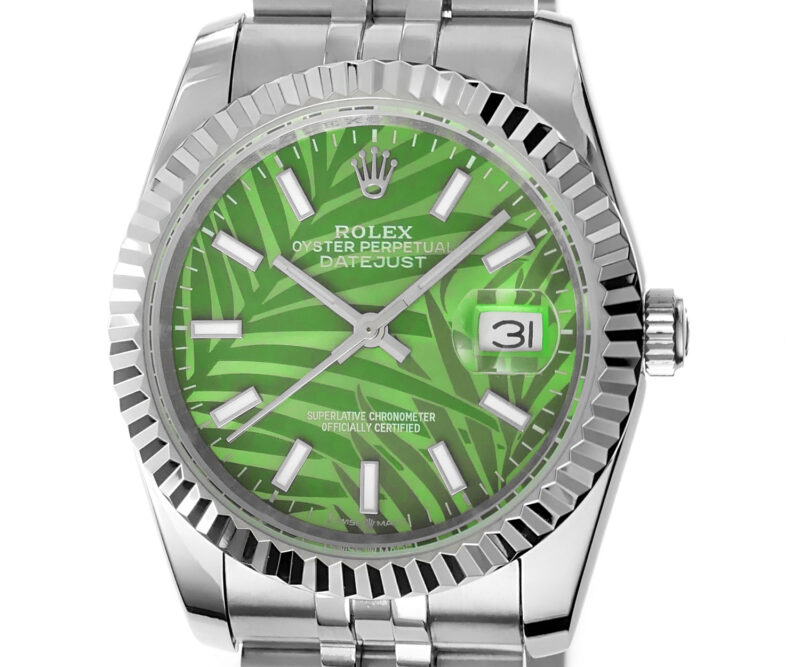 Rolex Datejust 36mm 2023 Palm Green Jubilee