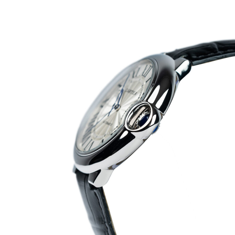 Cartier Ballon Bleu de Cartier mit schwarzem Lederarmband – Bild 10